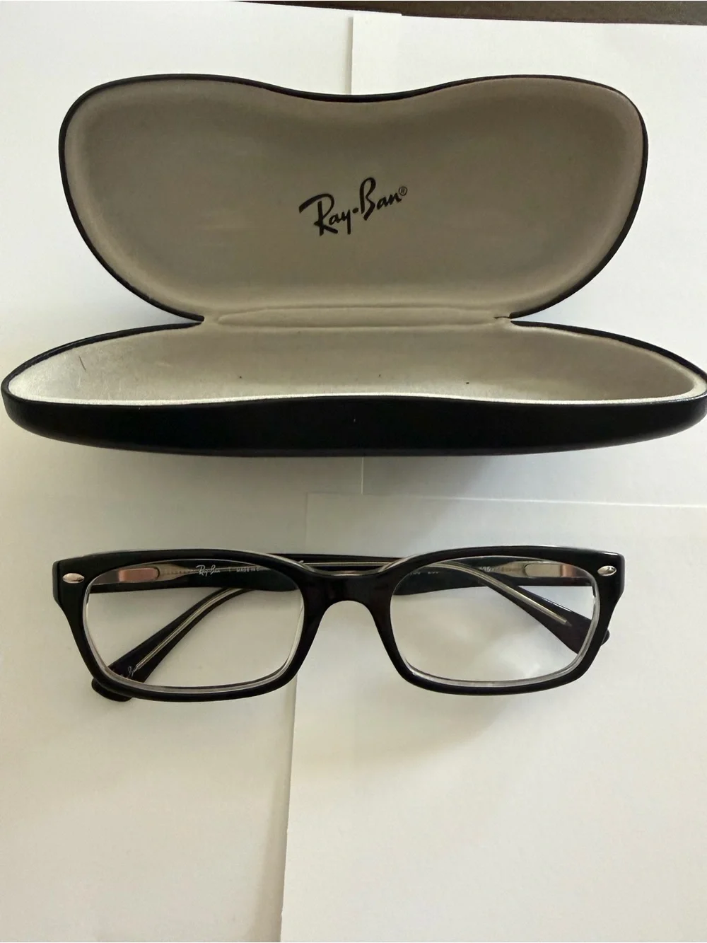 Ray-Ban RB 5150 2034 Black / Clear Glasses Frames + Case